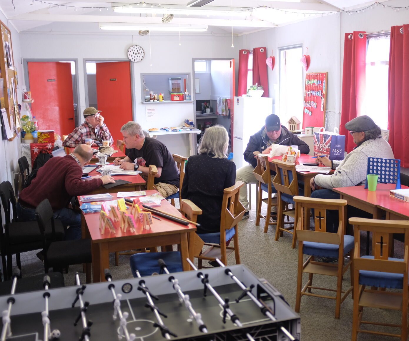A photo of the Research Café at St. Deny's Church Hall on Walmgate.